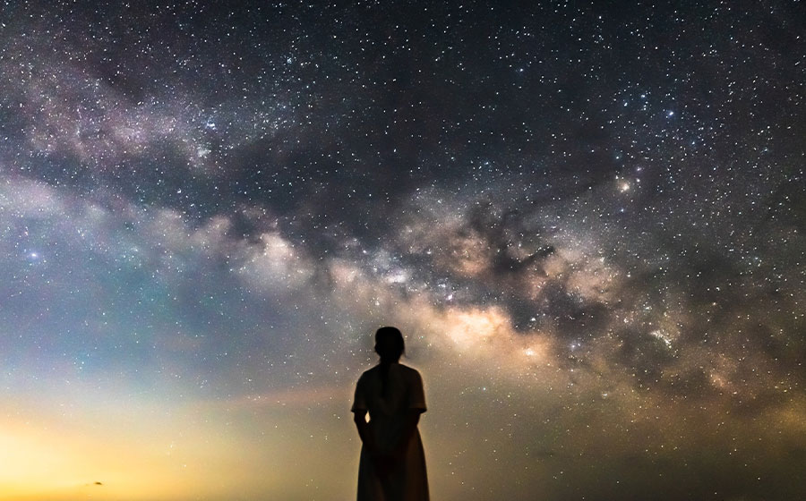 写真：大パノラマの星空